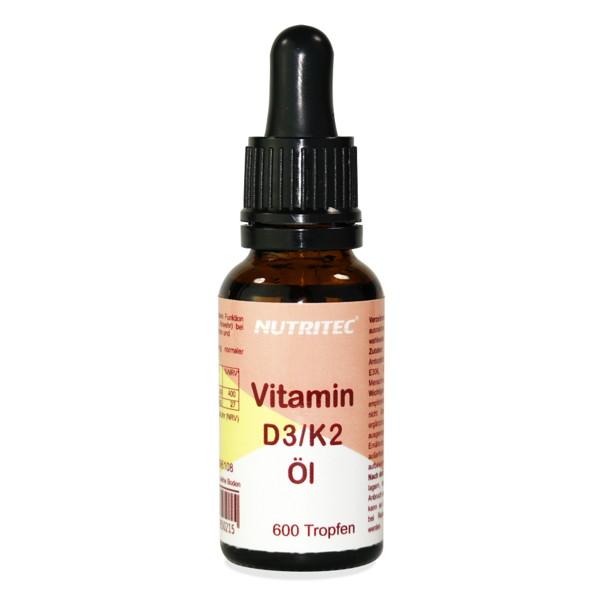 Vitamin D3 + K2 800 IE Öl 600 Tropfen 20ml