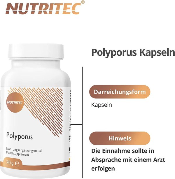 Polyporus Vitalpilz und Acerola Extrakt 120 Kapseln